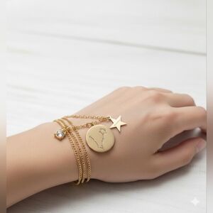 New APT. 9| 3 Pc Dangle  PISCES  Zodiac Dangle Charm